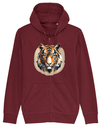 TIGRU - SIMBOL PUTERE  3 Burgundy