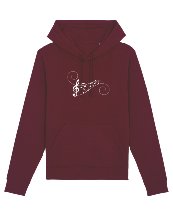 Music waves Burgundy