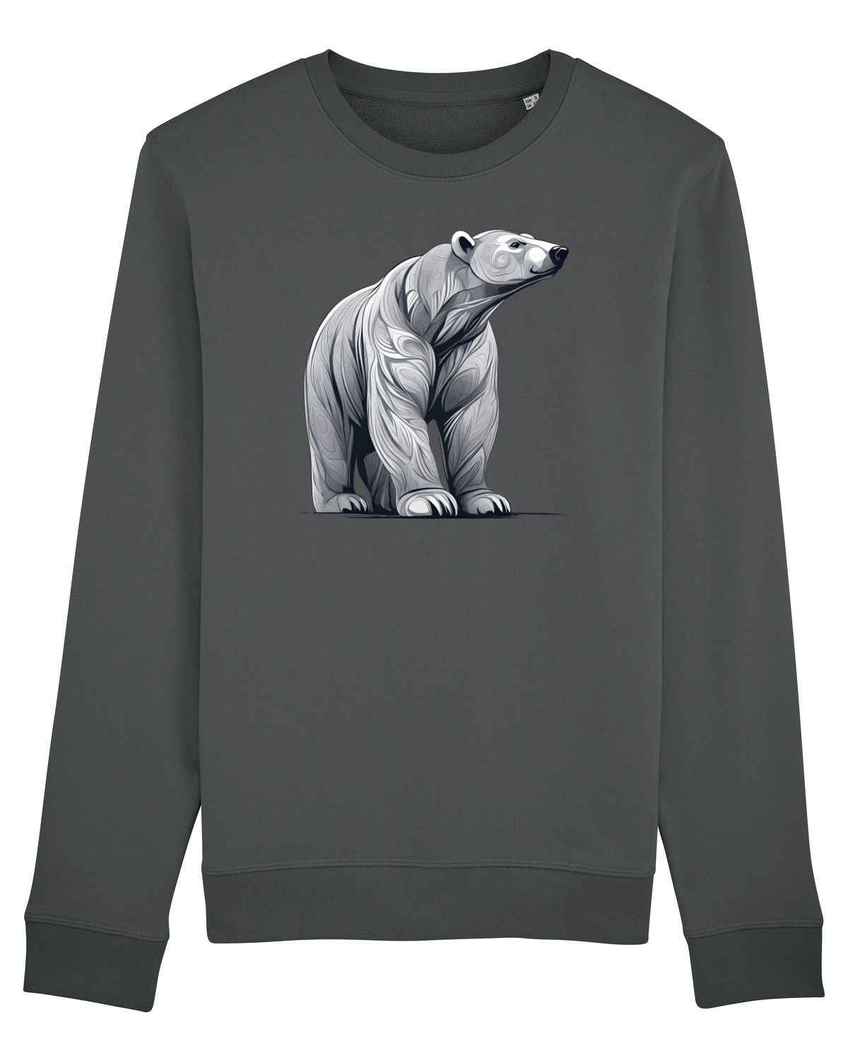 Bluză mânecă lungă Unisex Rise Anthracite
