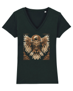 VULTUR -  Arta ornamentala Tricou mânecă scurtă guler V Damă Evoker