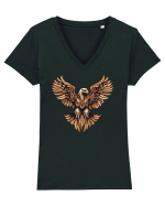 VULTUR  2 -  Arta ornamentala Tricou mânecă scurtă guler V Damă Evoker