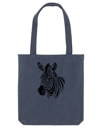 ZEBRA monocrom - alb / negru Midnight Blue