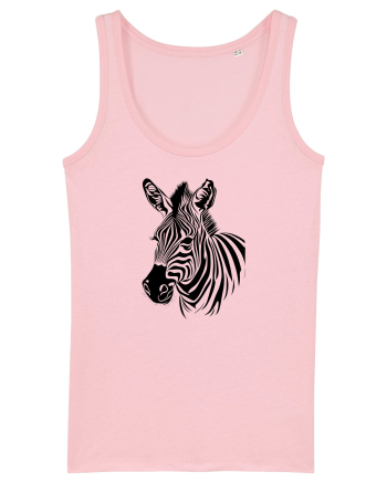 ZEBRA monocrom - alb / negru Cotton Pink