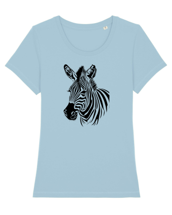 ZEBRA monocrom - alb / negru Sky Blue