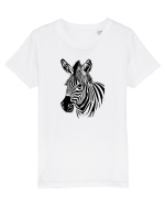 ZEBRA monocrom - alb / negru Tricou mânecă scurtă  Copii Mini Creator