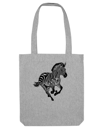 ZEBRA alergand  - monocrom - alb / negru Heather Grey