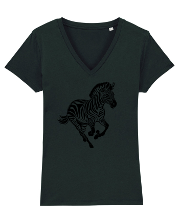 ZEBRA alergand  - monocrom - alb / negru Black
