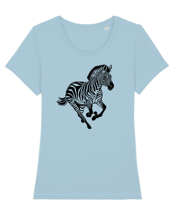 ZEBRA alergand  - monocrom - alb / negru Sky Blue