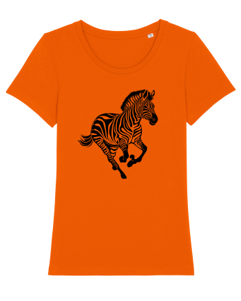 ZEBRA alergand  - monocrom - alb / negru Bright Orange