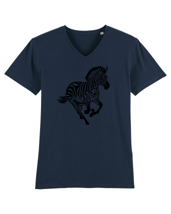 ZEBRA alergand  - monocrom - alb / negru French Navy
