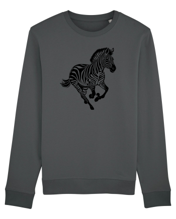 ZEBRA alergand  - monocrom - alb / negru Anthracite