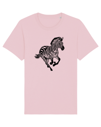 ZEBRA alergand  - monocrom - alb / negru Cotton Pink