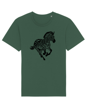 ZEBRA alergand  - monocrom - alb / negru Bottle Green