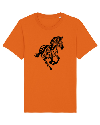 ZEBRA alergand  - monocrom - alb / negru Bright Orange