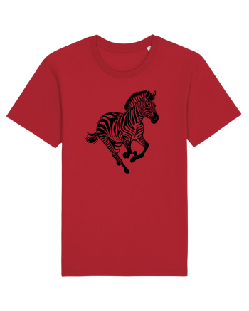 ZEBRA alergand  - monocrom - alb / negru Red