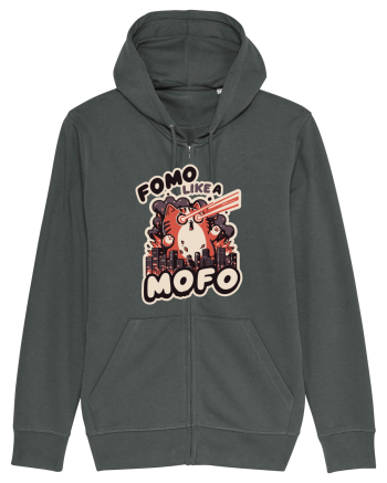 Fomo like a Mofo - Fluffy laser cat Anthracite