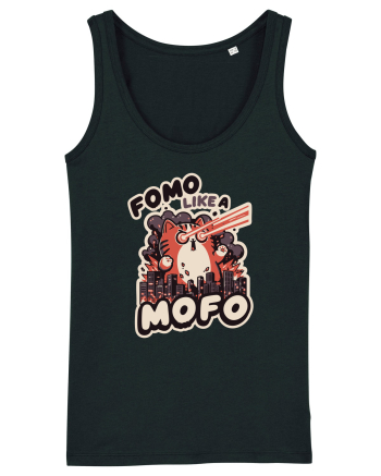 Fomo like a Mofo - Fluffy laser cat Black
