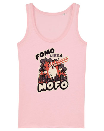 Fomo like a Mofo - Fluffy laser cat Cotton Pink