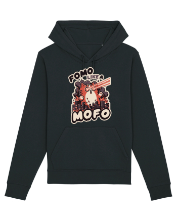 Fomo like a Mofo - Fluffy laser cat Black
