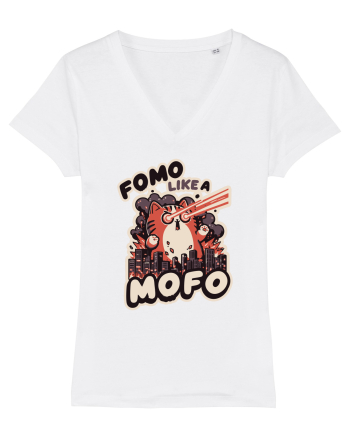 Fomo like a Mofo - Fluffy laser cat White