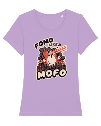 Fomo like a Mofo - Fluffy laser cat Lavender Dawn
