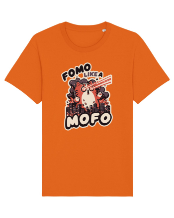 Fomo like a Mofo - Fluffy laser cat Bright Orange