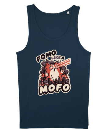 Fomo like a Mofo - Fluffy laser cat Navy