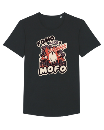 Fomo like a Mofo - Fluffy laser cat Black