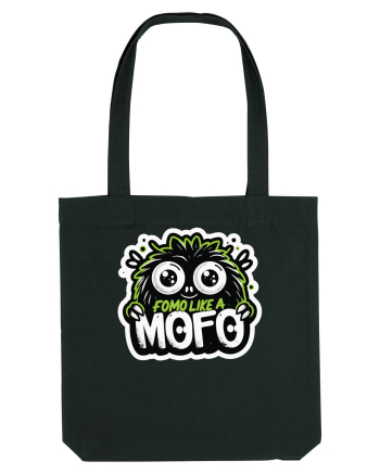 Fomo like a Mofo - Fluffy lgreen monster Black