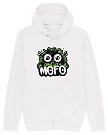 Fomo like a Mofo - Fluffy lgreen monster White