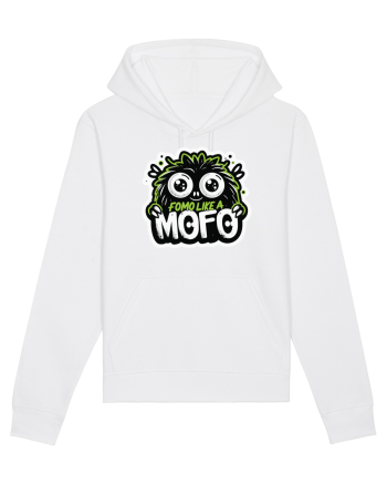 Fomo like a Mofo - Fluffy lgreen monster White