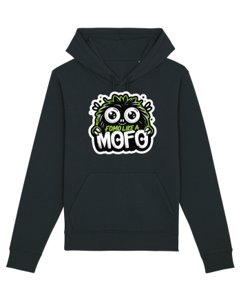 Fomo like a Mofo - Fluffy lgreen monster Black