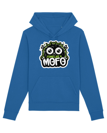 Fomo like a Mofo - Fluffy lgreen monster Royal Blue