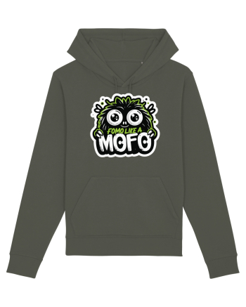 Fomo like a Mofo - Fluffy lgreen monster Khaki