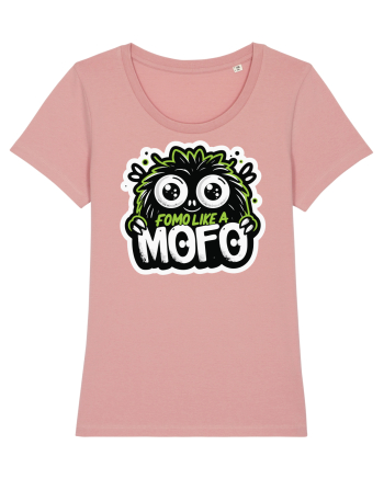 Fomo like a Mofo - Fluffy lgreen monster Canyon Pink