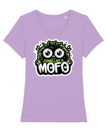 Fomo like a Mofo - Fluffy lgreen monster Lavender Dawn