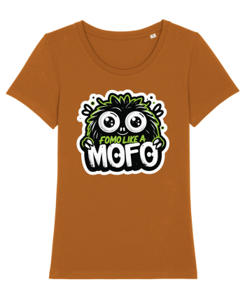 Fomo like a Mofo - Fluffy lgreen monster Roasted Orange
