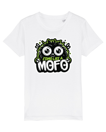 Fomo like a Mofo - Fluffy lgreen monster White