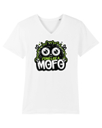 Fomo like a Mofo - Fluffy lgreen monster Tricou mânecă scurtă guler V Bărbat Presenter