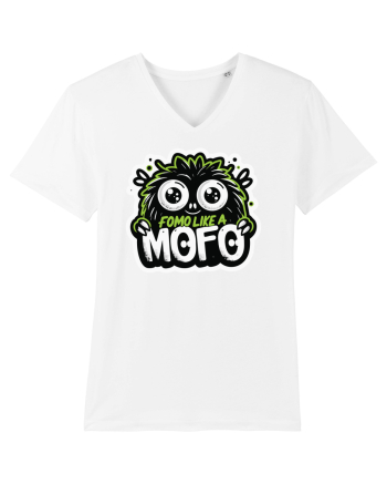 Fomo like a Mofo - Fluffy lgreen monster White