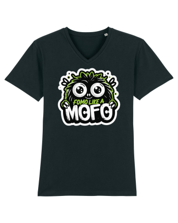 Fomo like a Mofo - Fluffy lgreen monster Black