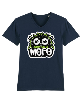 Fomo like a Mofo - Fluffy lgreen monster French Navy