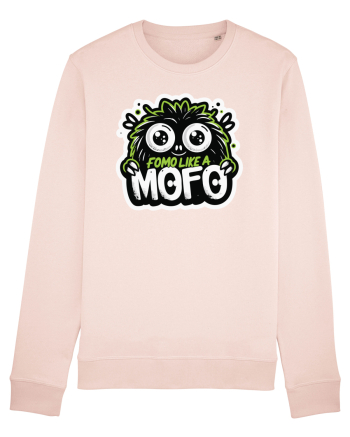 Fomo like a Mofo - Fluffy lgreen monster Candy Pink