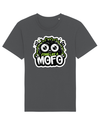 Fomo like a Mofo - Fluffy lgreen monster Anthracite