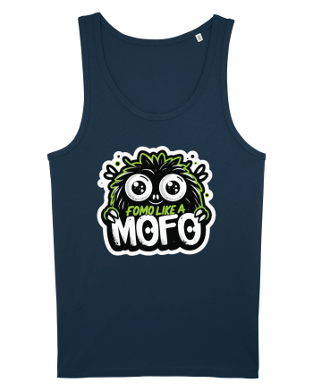 Fomo like a Mofo - Fluffy lgreen monster Navy