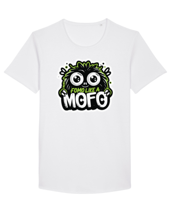 Fomo like a Mofo - Fluffy lgreen monster White