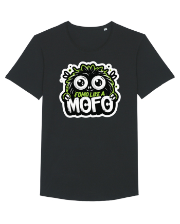 Fomo like a Mofo - Fluffy lgreen monster Black