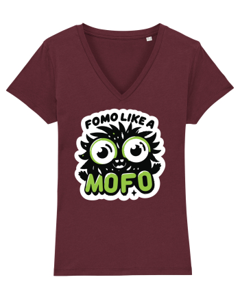 Fomo like a Mofo - Fluffy creature 2 Burgundy