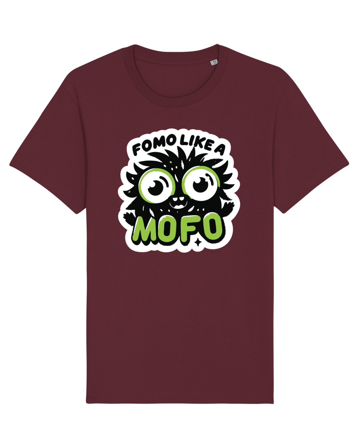 Tricou mânecă scurtă Unisex Rocker Burgundy