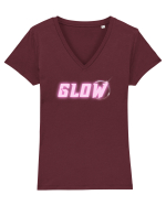 Glow Tricou mânecă scurtă guler V Damă Evoker